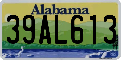 AL license plate 39AL613
