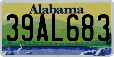 AL license plate 39AL683