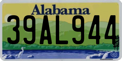 AL license plate 39AL944