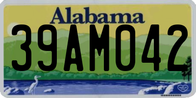 AL license plate 39AM042