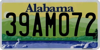 AL license plate 39AM072
