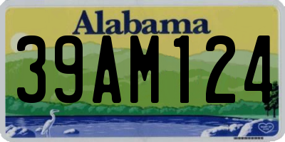 AL license plate 39AM124