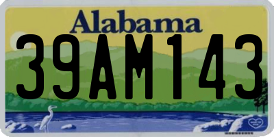 AL license plate 39AM143