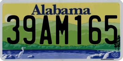 AL license plate 39AM165