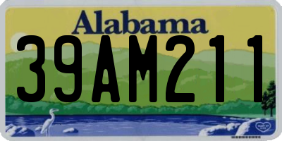 AL license plate 39AM211