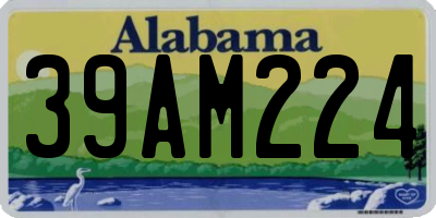 AL license plate 39AM224