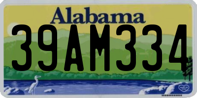 AL license plate 39AM334