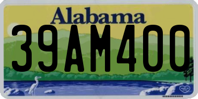 AL license plate 39AM400