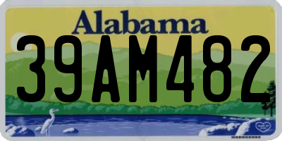 AL license plate 39AM482