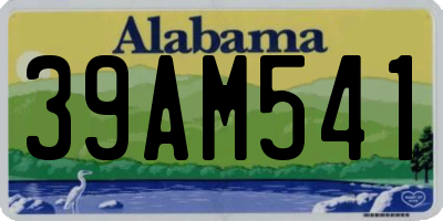 AL license plate 39AM541