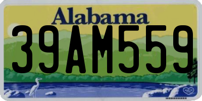 AL license plate 39AM559
