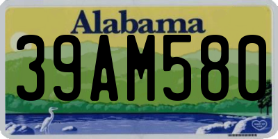 AL license plate 39AM580