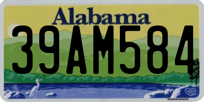 AL license plate 39AM584