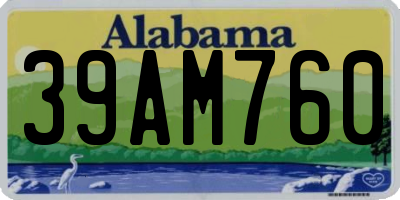 AL license plate 39AM760