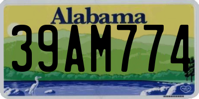 AL license plate 39AM774