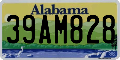 AL license plate 39AM828