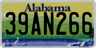 AL license plate 39AN266