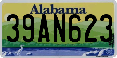 AL license plate 39AN623