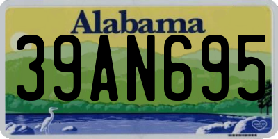 AL license plate 39AN695