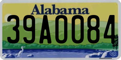 AL license plate 39AO084