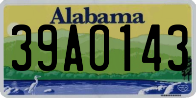 AL license plate 39AO143