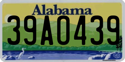 AL license plate 39AO439