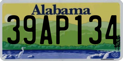AL license plate 39AP134
