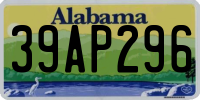 AL license plate 39AP296
