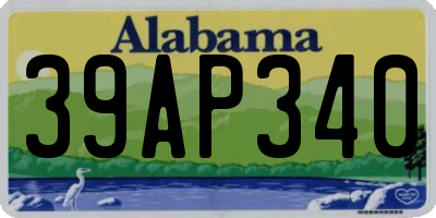 AL license plate 39AP340