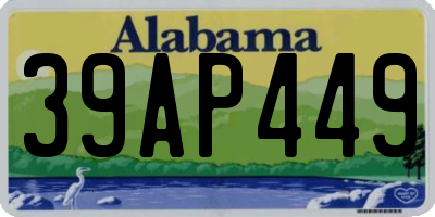 AL license plate 39AP449