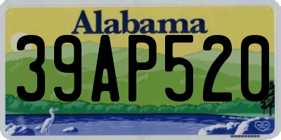 AL license plate 39AP520