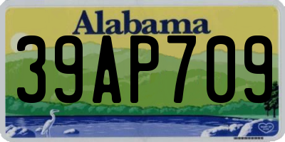 AL license plate 39AP709