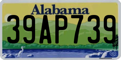 AL license plate 39AP739