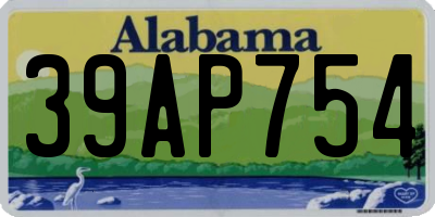 AL license plate 39AP754