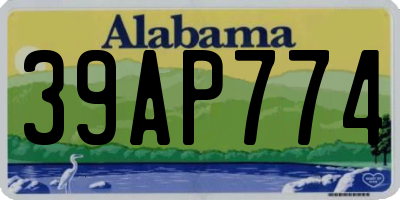 AL license plate 39AP774