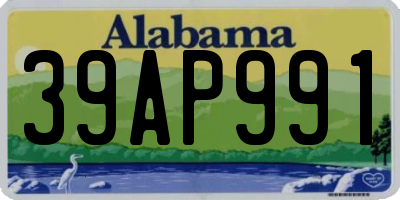 AL license plate 39AP991