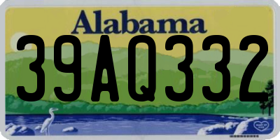 AL license plate 39AQ332