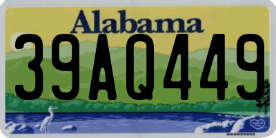 AL license plate 39AQ449