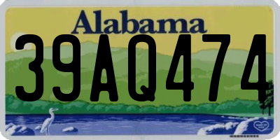 AL license plate 39AQ474