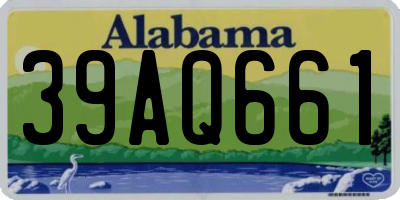 AL license plate 39AQ661