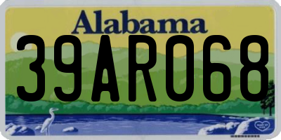 AL license plate 39AR068
