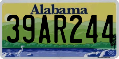 AL license plate 39AR244