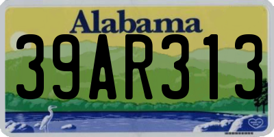 AL license plate 39AR313