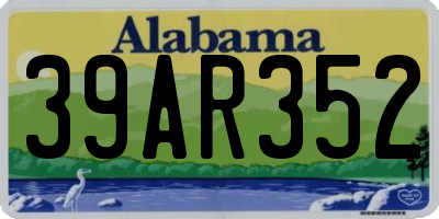 AL license plate 39AR352