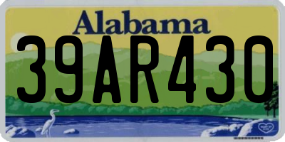 AL license plate 39AR430