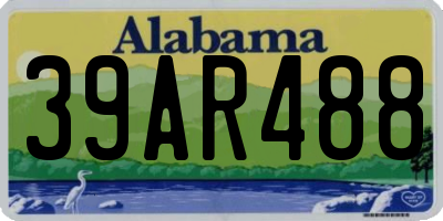 AL license plate 39AR488