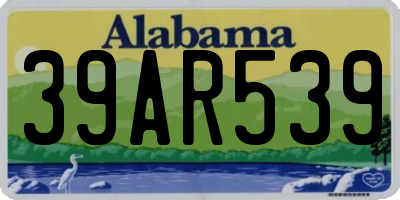 AL license plate 39AR539
