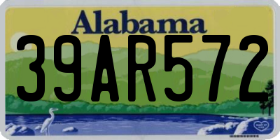 AL license plate 39AR572