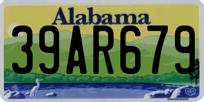 AL license plate 39AR679