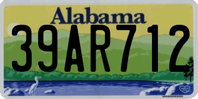 AL license plate 39AR712